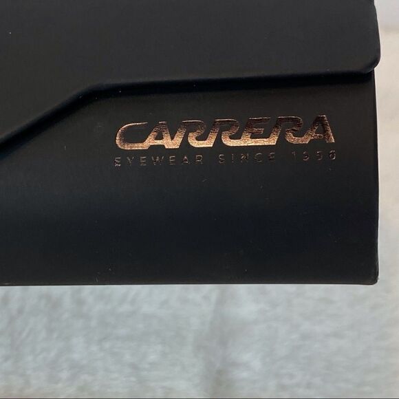 Carrera Black Flip Top Eye Glass Case - Picture 2 of 7